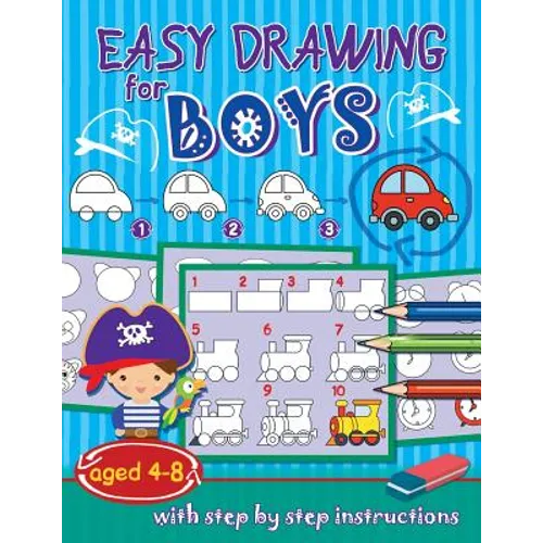 Easy drawing for boys: aged 4-8 - Paperback
