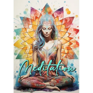 Meditation Coloring Book for Adults: Meditation Coloring Book Grayscale Mindfulness Grayscale Coloring Book for Adults Buddha Coloring Book A4 56 P - Paperback