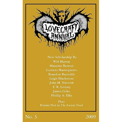 Lovecraft Annual No. 3 (2009) - Paperback