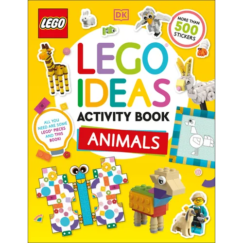 Lego Ideas Activity Book Animals: Packed with Lego Building and Sticker Activities and Fun Facts. with 500+ Stickers! - Paperback