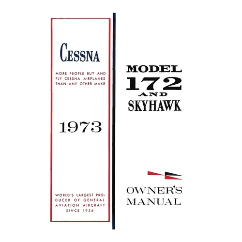 Cessna 1973 Model 172 and Skyhawk Owner's Manual - Paperback