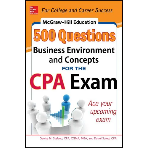 McGraw-Hill Education 500 Business Environment and Concepts Questions for the CPA Exam - Paperback
