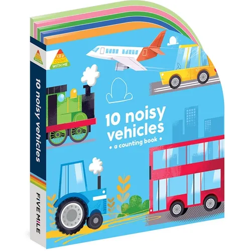 10 Noisy Vehicles: A Counting Book - Board Book