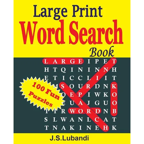 Large Print Word Search Book - Paperback