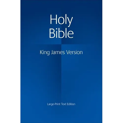 Large Print Text Bible-KJV - Hardcover