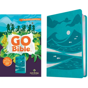NLT Go Bible for Kids (Leatherlike, Teal Ocean): A Life-Changing Bible for Kids - Imitation Leather