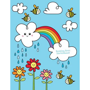 Buzzing Bees Sketchbook: Jumbo Drawing Pad For Sketching, Doodling And Coloring - Paperback