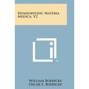 Homeopathic Materia Medica, V2 - Paperback