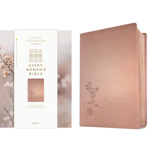 KJV Every Woman's Bible, Filament Enabled (Leatherlike, Rose Gold, Red Letter) - Imitation Leather