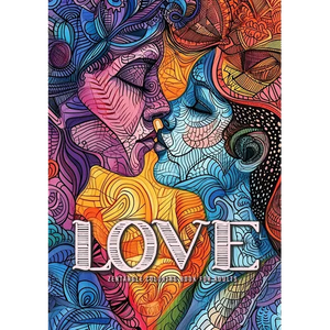 Love Zentangle Coloring Book for Adults: Zentangle Coloring Book for Adults Valentine´s Day coloring book I love you Coloring BookA454P - Paperback