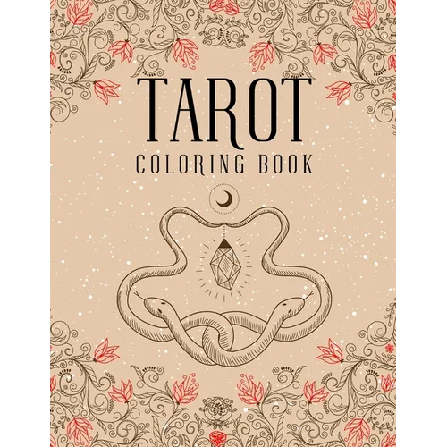 Tarot Coloring Book: Magic Witch Cards Shadows Coloring Book - Paperback