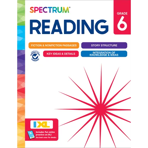 Spectrum Reading Workbook, Grade 6 - Paperback