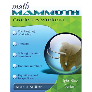 Math Mammoth Grade 7-A Worktext - Paperback