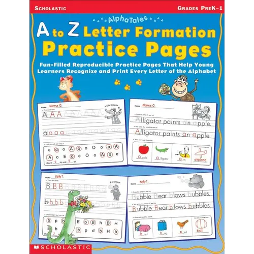 A to Z Letter Formation Practice Pages: Grades Pre K-1 - Paperback