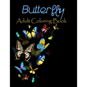 Butterfly adult coloring book: 50 stress relieving butterfly designs - Paperback