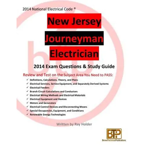 New Jersey 2014 Journeyman Electrician Study Guide - Paperback