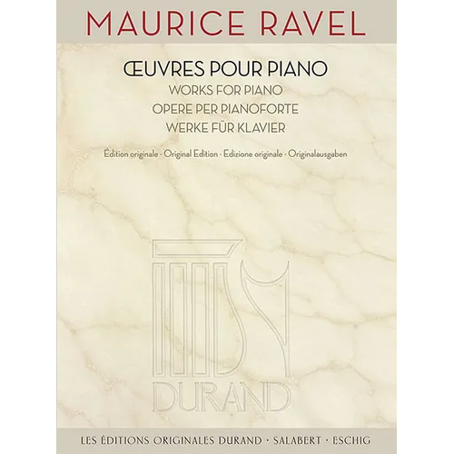 Maurice Ravel - Works for Piano - Paperback