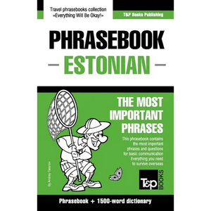 English-Estonian phrasebook & 1500-word dictionary - Paperback