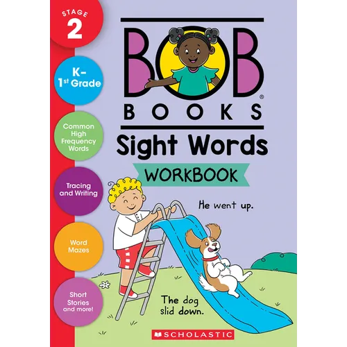 Bob Books - Sight Words Workbook Phonics, Writing Practice, Ages 4 and Up, Kindergarten, First Grade (Stage 2: Emerging Reader) - Paperback
