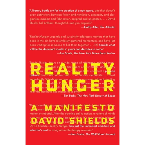 Reality Hunger: A Manifesto - Paperback