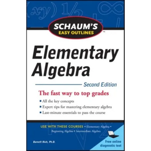 Schaum's Easy Outline of Elementary Algebra, Second Edition - Paperback