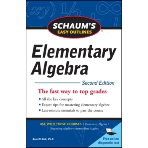 Schaum's Easy Outline of Elementary Algebra, Second Edition - Paperback