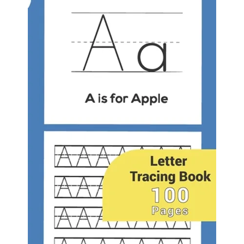 Letter Tracing: Letter Tracing Paper-Perfect For Kids Letter Tracing Books Preschoolers 3-5 Kindergarten Toddlers Boys Girls Kida Age 3-5 With Hand Le - Paperback