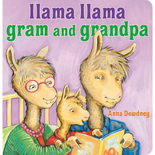 Llama Llama Gram and Grandpa - Board Book