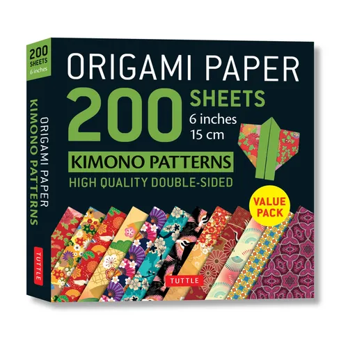 Origami Paper 200 Sheets Kimono Patterns 6 (15 CM): Tuttle Origami Paper: Double-Sided Origami Sheets Printed with 12 Patterns (Instructions for 6 Pro - Loose Leaf