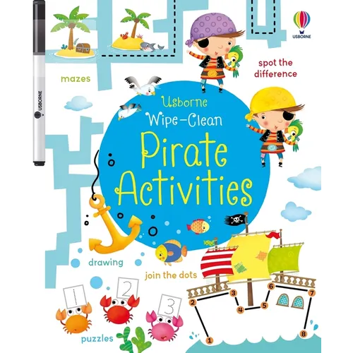 Wipe-Clean Pirate Activities - Paperback