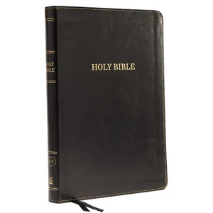 KJV, Thinline Bible, Large Print, Imitation Leather, Black, Red Letter Edition - Imitation Leather