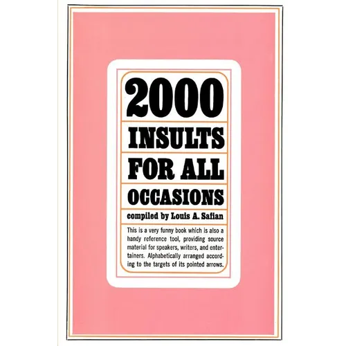 Two Thousand Insults for All Occasions - Paperback