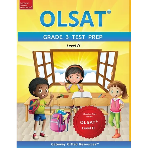 OLSAT Grade 3 Test Prep Level D: 3 Practice Tests for the OLSAT Level D - Paperback