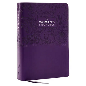 Kjv, the Woman's Study Bible, Purple Leathersoft, Red Letter, Full-Color Edition, Comfort Print (Thumb Indexed): Receiving God's Truth for Balance, Ho - Imitation Leather
