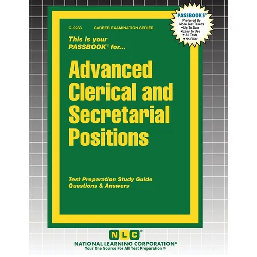 Advanced Clerical and Secretarial Positions - Paperback