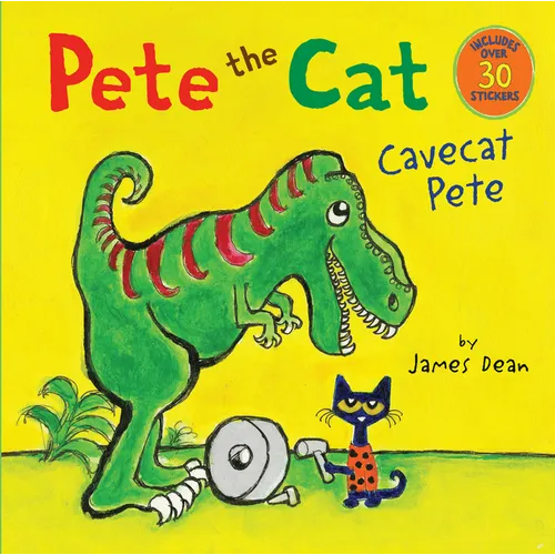 Pete the Cat: Cavecat Pete: Includes Over 30 Stickers! - Paperback