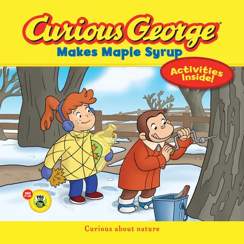 Curious George Makes Maple Syrup (Cgtv 8x8): A Winter and Holiday Book for Kids - Paperback