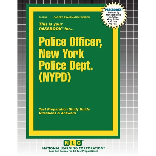 Police Officer, New York Police Dept. (NYPD) - Paperback