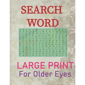 Search Words Large Print, For Older Eyes: Puzzle book - Paperback