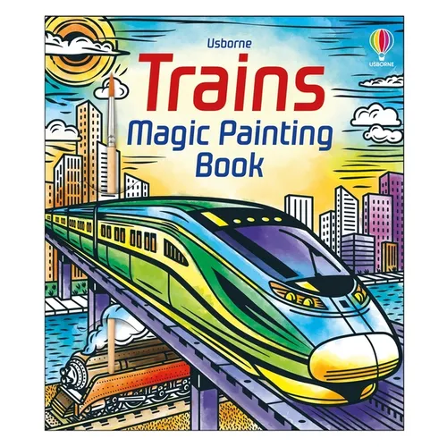 Trains Magic Painting Book - Paperback