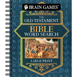 Brain Games - Bible Word Search: The Old Testament - Large Print - Spiral