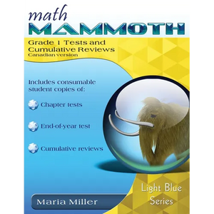 Math Mammoth Grade 1 Tests and Cumulative Reviews (Canadian Version) - Paperback