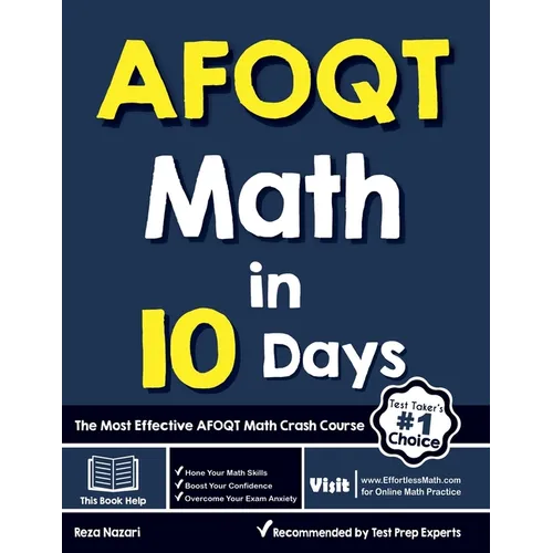 AFOQT Math in 10 Days: The Most Effective AFOQT Math Crash Course - Paperback