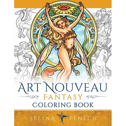 Art Nouveau Fantasy Coloring Book - Paperback