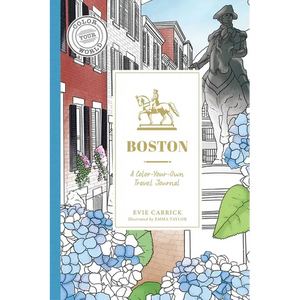 Boston: A Color-Your-Own Travel Journal - Hardcover