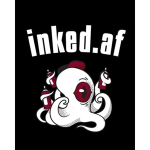 inked.af: Tatoo Artist Sketch Book - Gift For People With Tatoos - Paperback With Inappropriate Saying For Ink Lovers - Paperback