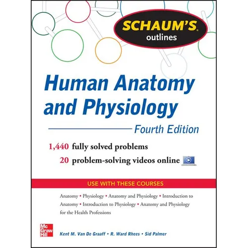 Schaum's Outline of Human Anatomy and Physiology: 1,440 Solved Problems + 20 Videos - Paperback