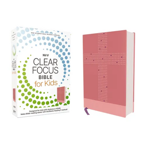 Nirv, Clear Focus Bible for Kids (Help Kids with ADHD or Dyslexia Read with Confidence), Leathersoft, Pink: Read More of the Bible with Better Focus U - Leather