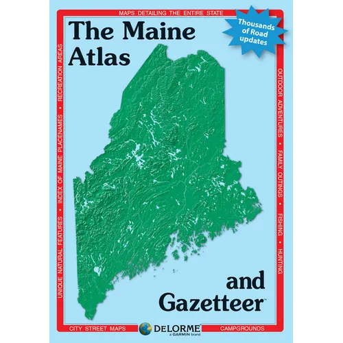 Delorme Atlas & Gazetteer Maine - Paperback