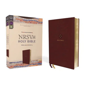 Nrsvue, Holy Bible, Leathersoft, Burgundy, Comfort Print - Imitation Leather
